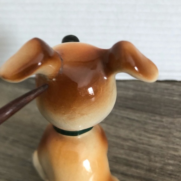 Vtg Occupied Japan Ceramic Dog Figurine - Picture 14 of 14